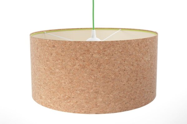 Pendelleuchte E27 rund Ø 40 cm Kork Modern Boho