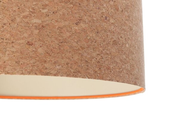 Hängelampe rund Ø 60 cm Modern Kork E27 Esstisch