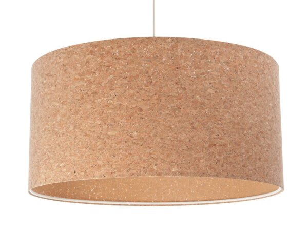 Pendelleuchte Kork Ø 30 cm E27 Natur Weiß Modern