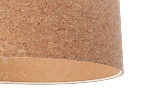 Pendelleuchte Kork Ø 30 cm E27 Natur Weiß Modern