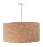 Pendelleuchte E27 Ø 50 cm rund Natur Weiß...