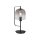 Tischlampe Schwarz Glas Metall 40,5 cm E27 Modern