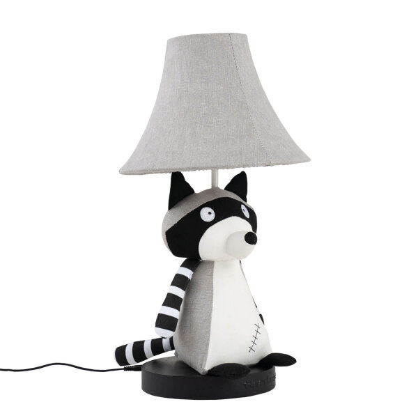 Tischlampe Waschbär 47 cm Kinderzimmer Wohnzimmer