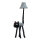 Stehleuchte Schwarz Weiß Katze Kinder Erwachsene 126 cm