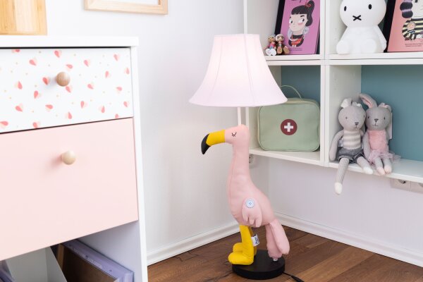 Tischleuchte Rosa Flamingo 77,5 cm Wohnzimmer Kinder