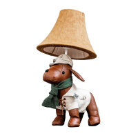 Tischlampe Wohnzimmer Kinderzimmer Hund 48 cm mit LED