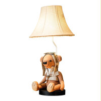 Tischlampe Kinderzimmer Wohnzimmer 61 cm Bär mit LED