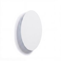 LED Wandleuchte Metall flach rund Ø15cm Weiß