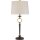 Tischleuchte gro&szlig; 84 cm hoch Vintage in Creme Bronze