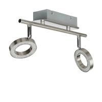 LED Deckenstrahler länglich 34 cm 2-flammig Wohnzimmer