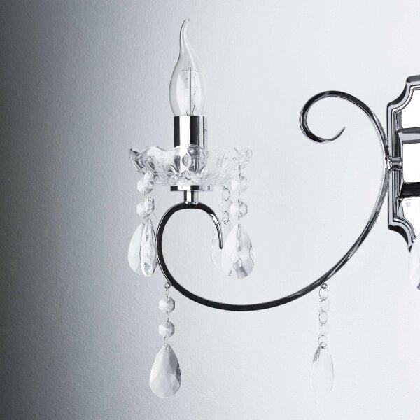 Wandlampe Kristall Klassisch 2x E14