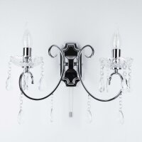 Wandlampe Kristall Klassisch 2x E14