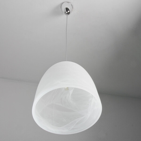 Pendelleuchte Glas Ø 20 cm E27 Weiß Esszimmer Küche