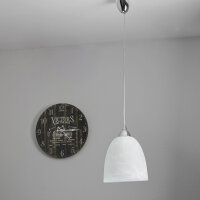 Pendelleuchte Glas Ø 20 cm E27 Weiß...