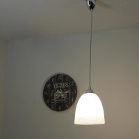 Pendelleuchte Glas Ø 20 cm E27 Weiß...