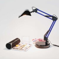 Kinderlampe Schreibtisch LED Blau Bagger verstellbar 40 cm