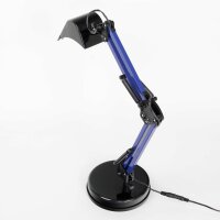 Kinderlampe Schreibtisch LED Blau Bagger verstellbar 40 cm