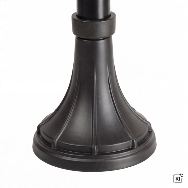 Außenlampe Schwarz 166 cm Glas Metall Rustikal elegant