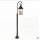 Außenlampe Schwarz 166 cm Glas Metall Rustikal elegant