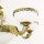 Kronleuchter Glas Metall E27 Messing Jugendstil