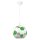 Deckenlampe Kinderzimmer Keramik &Oslash; 22 cm Wei&szlig; Gr&uuml;n Fu&szlig;ball