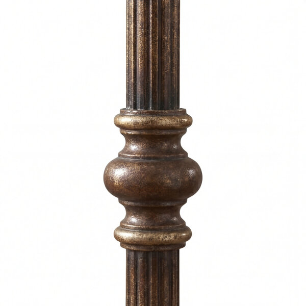Stehleuchte Stoff Creme Jugendstil 4-flammig E27 159 cm