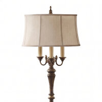 Stehleuchte Stoff Creme Jugendstil 4-flammig E27 159 cm