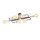 Deckenlampe flach Metall 6-flammig Retro 55 cm lang
