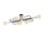 Deckenlampe flach Metall 6-flammig Retro 55 cm lang