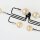 Deckenlampe flach Metall 6-flammig Retro 55 cm lang