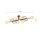 Deckenleuchte Schwarz Gold 55 cm lang Metall NIELS