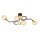 Deckenlampe Metall Schwarz Gold 4-flammig NIELS