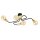 Deckenlampe Metall Schwarz Gold 4-flammig NIELS