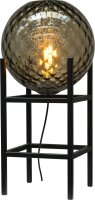 Tischlampe Schwarz Glas Metall 57 cm E27 dekorativ
