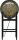 Tischlampe Schwarz Glas Metall 57 cm E27 dekorativ