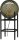Tischlampe Schwarz Glas Metall 57 cm E27 dekorativ