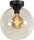 Deckenlampe rund Kugel &Oslash; 25 cm E27 Rauchglas