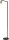 Stehlampe klein 135 cm Schwarz Gold verstellbar Metall