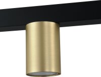 Hängeleuchte Gold Schwarz verstellbar Metall 4-flammig