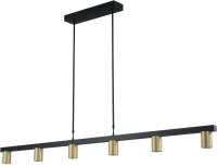 Hängelampe Gold Schwarz 160 cm breit Metall Esstisch