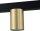 Hängelampe groß 180 cm Gold Schwarz 7-flammig GU10