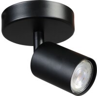 Spot Strahler Schwarz klein &Oslash; 11 cm rund ELSIE