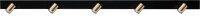 Deckenlampe Schwarz Gold 180 cm lang Metall GU10