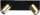 Deckenstrahler Metall 40 cm 2-flammig Schwarz Gold