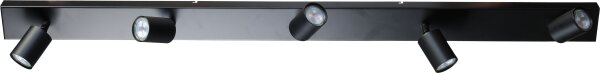 Deckenlampe Metall Schwarz 130 cm 5-flammig ELSIE