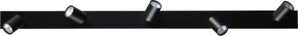 Deckenlampe Metall Schwarz 130 cm 5-flammig ELSIE