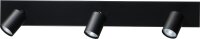 Deckenlampe Schwarz 3-flammig Metall GU10 70 cm