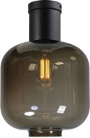 Deckenleuchte Glas Schwarz &Oslash; 28 cm E27 Wohnzimmer