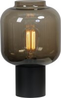 Kleine Tischlampe Rauchglas Metall 31 cm hoch &Oslash; 20...