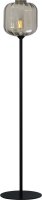Stehlampe Schwarz Glas Metall 163 cm f&uuml;r E27 ELYA